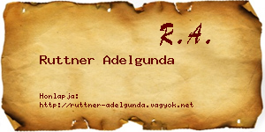 Ruttner Adelgunda névjegykártya